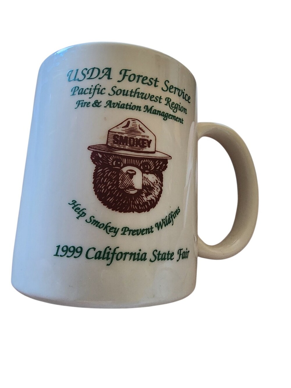 Smokey The Bear 1999 CA State Fair USDA Forest Service Mug